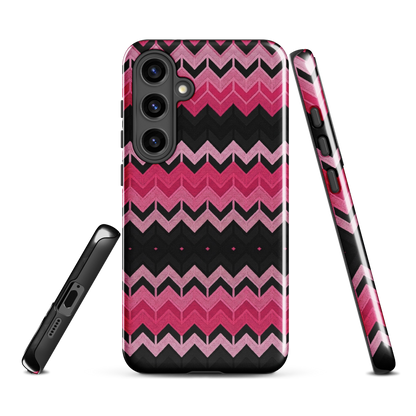 Pink Chevron Print Tough Case for Samsung