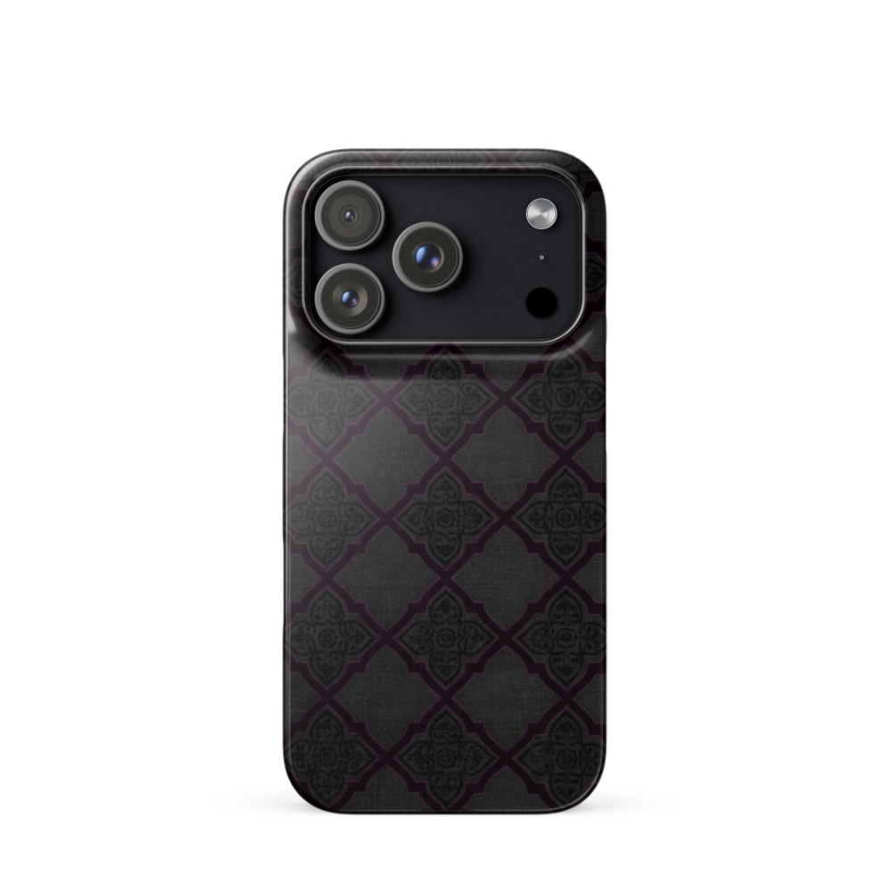 Black and Purple Whimsy Mall Goth Snap Case for iPhone