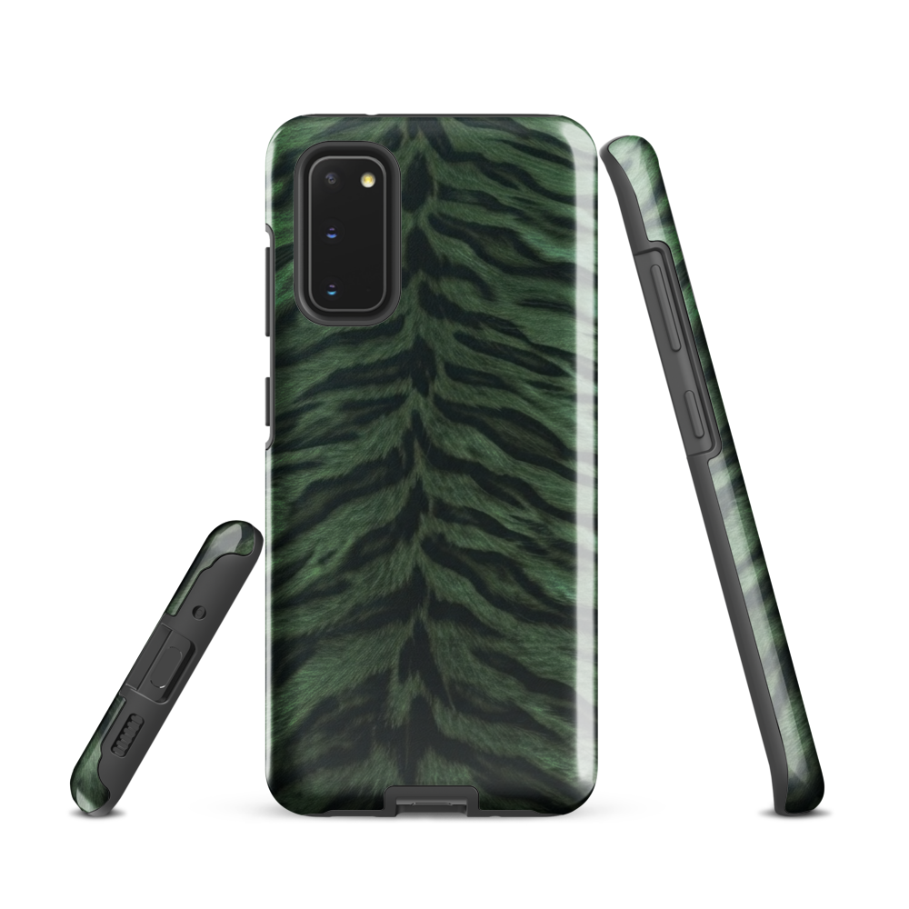 Green Tiger Print Tough Case for Samsung