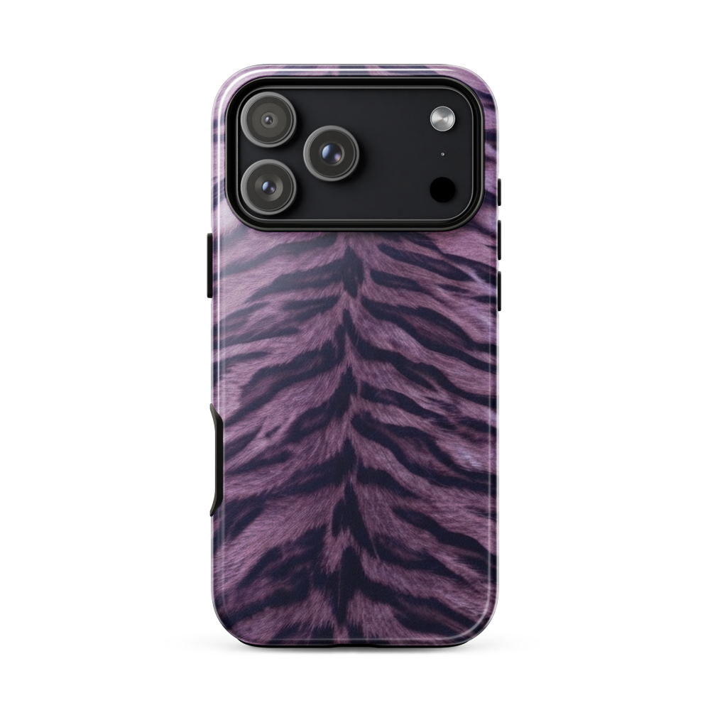 Purple Tiger Print Tough Case for iPhone®
