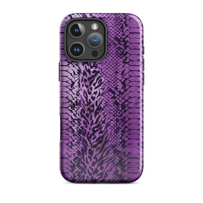 Purple Snake Skin Tough Case for iPhone®