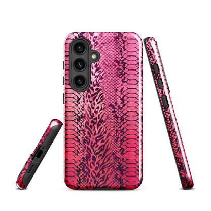 Pink Snake Skin & Leopard Print Tough Case for Samsung