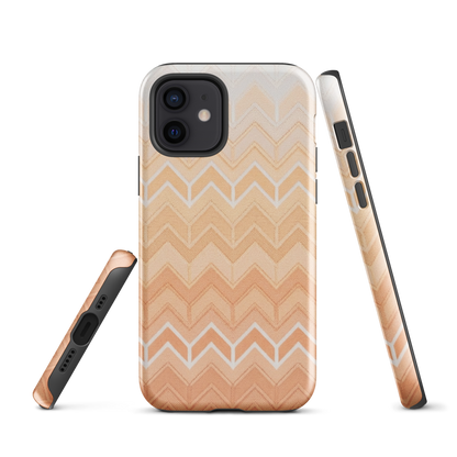 Coastal Orange Chevron Pattern Tough Case for iPhone®