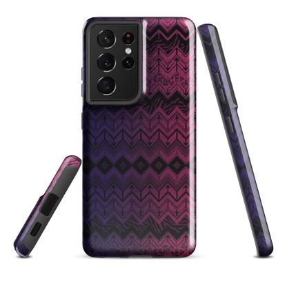 Purple & Pink Chevron Classic Pattern Tough Case for Samsung