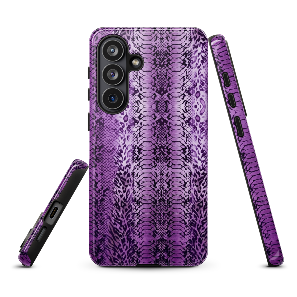 Purple Snake Skin Tough Case for Samsung