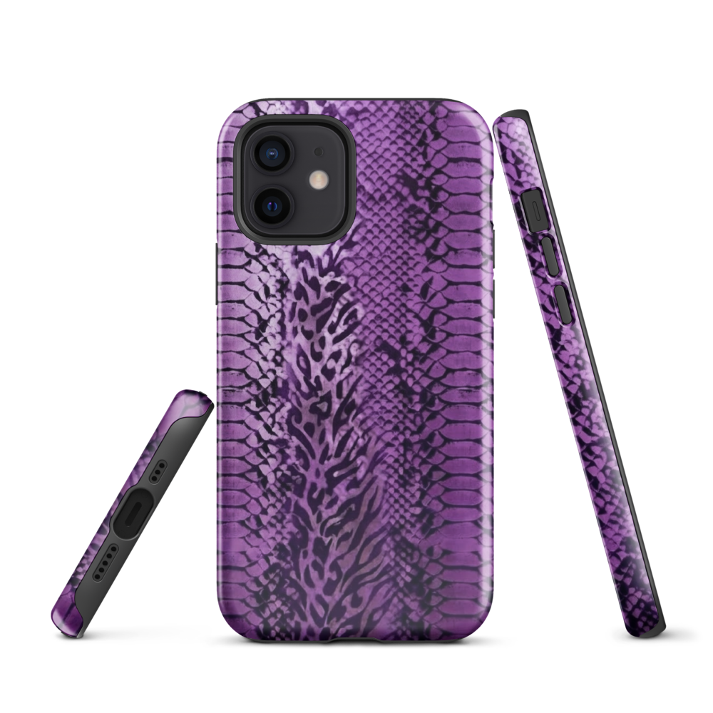 Purple Snake Skin Tough Case for iPhone®