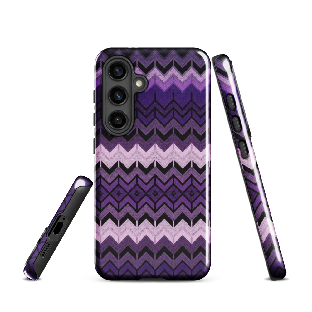 Purple Chevron Tough Case for Samsung