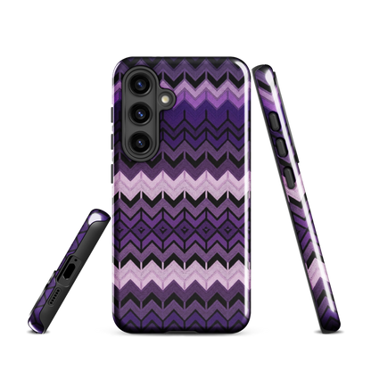 Purple Chevron Tough Case for Samsung