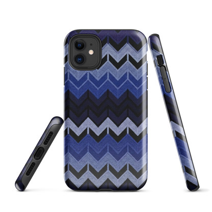 Blue Chevron Tough Case for iPhone®