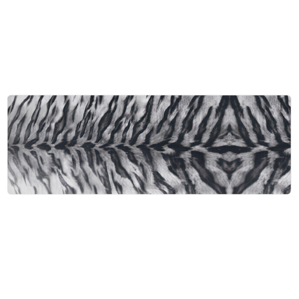 Gray Tiger Print Pilates Yoga Mat