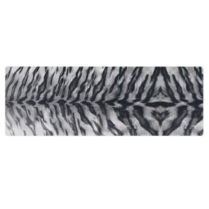 Gray Tiger Print Pilates Yoga Mat