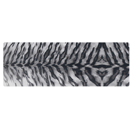 Gray Tiger Print Pilates Yoga Mat