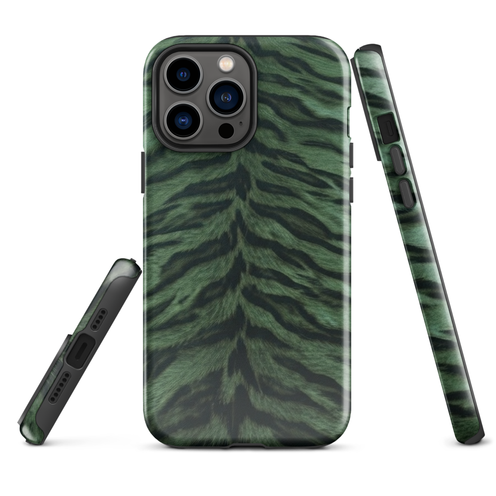 Green Tiger Print Tough Case for iPhone®