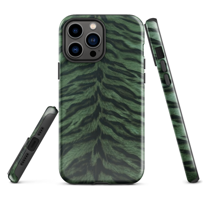 Green Tiger Print Tough Case for iPhone®