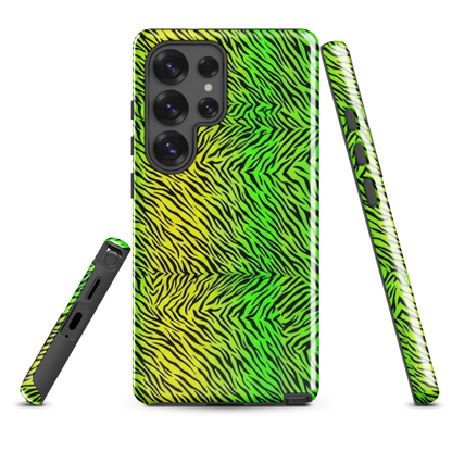 Green & Yellow  Zebra Print Tough Case for Samsung
