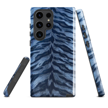 Blue Tiger Print Tough Case for Samsung