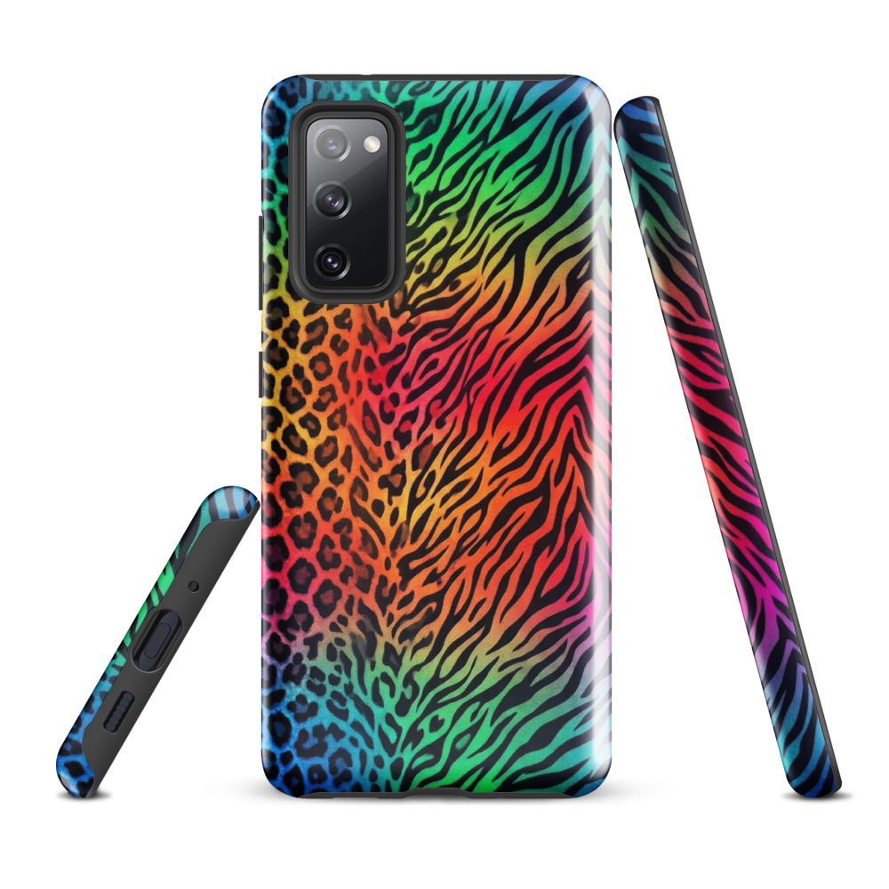 Rainbow Leopard & Zebra print Tough Case for Samsung