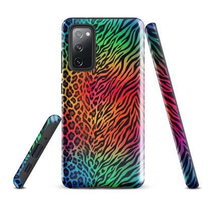 Rainbow Leopard & Zebra print Tough Case for Samsung