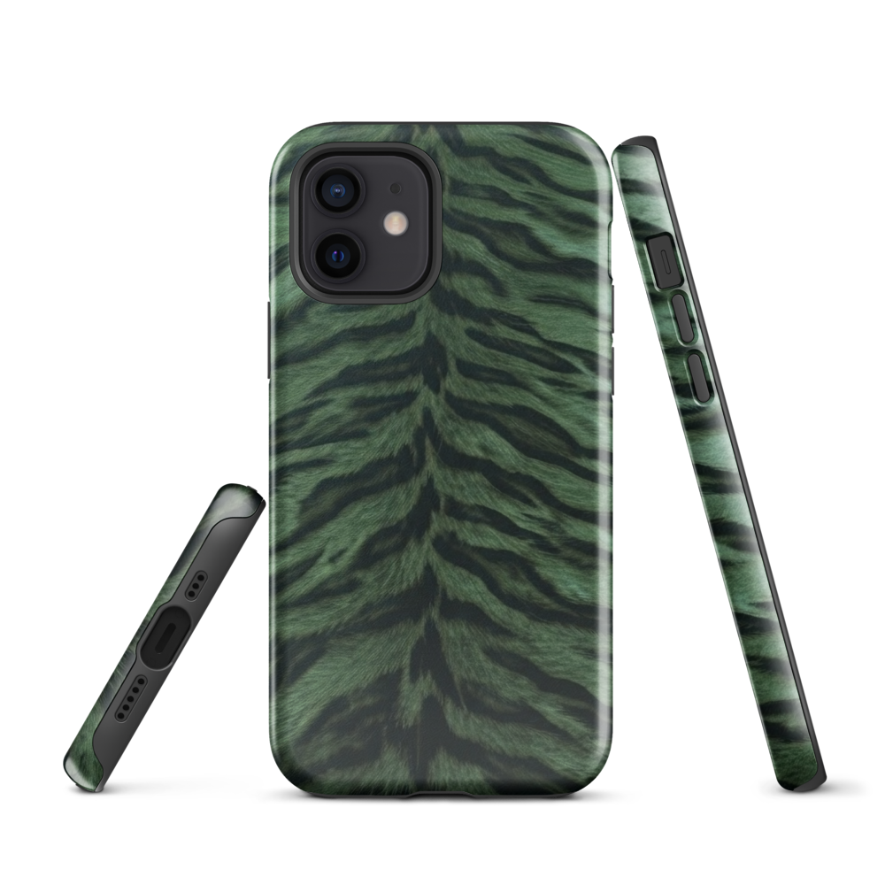 Green Tiger Print Tough Case for iPhone®