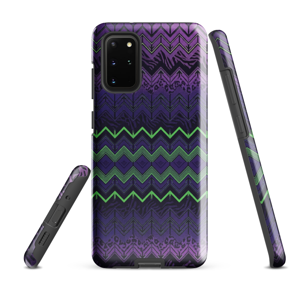 Halloween Chevron Purple & Green Edition Tough Case for Samsung