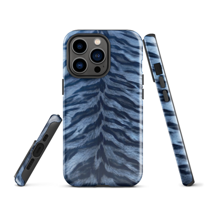 Blue Tiger Print Tough Case for iPhone®