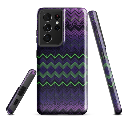 Halloween Chevron Purple & Green Edition Tough Case for Samsung