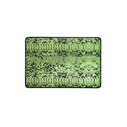 Green Snake Skin & Leopard Print Desk Mat