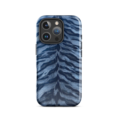Blue Tiger Print Tough Case for iPhone®