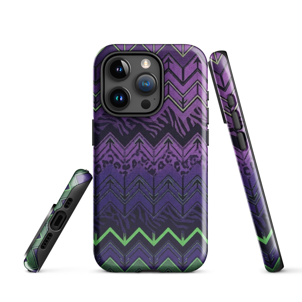 Halloween Edition Chevron Zebra & Leopard Print Tough Case for iPhone®