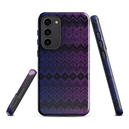 Purple & Blue Chevron Classic Tough Case for Samsung