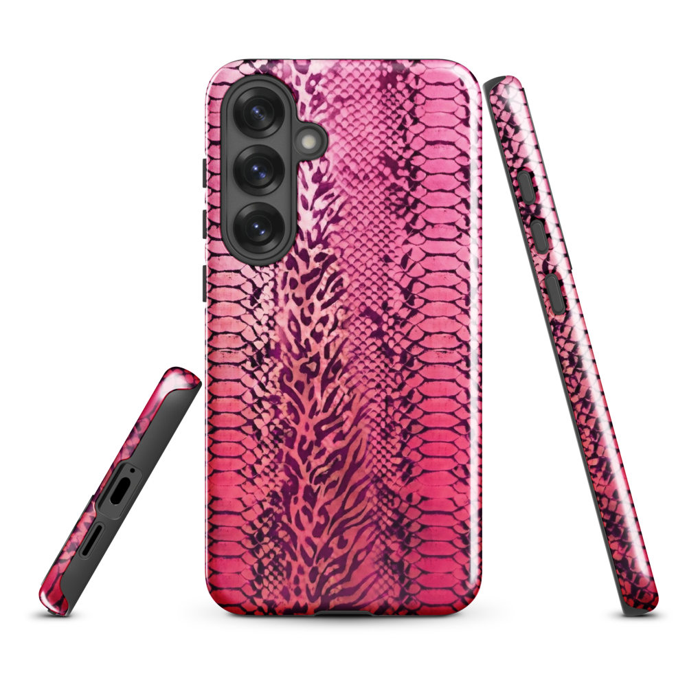 Pink Snake Skin & Leopard Print Tough Case for Samsung