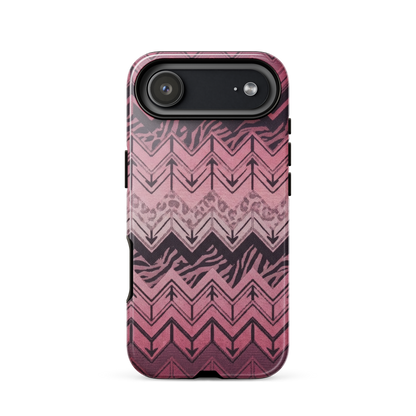Pink Chevron Zebra & Leopard Print Tough Case for iPhone®