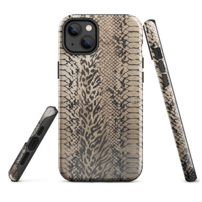 Neutral Snake Skin Tough Case for iPhone®