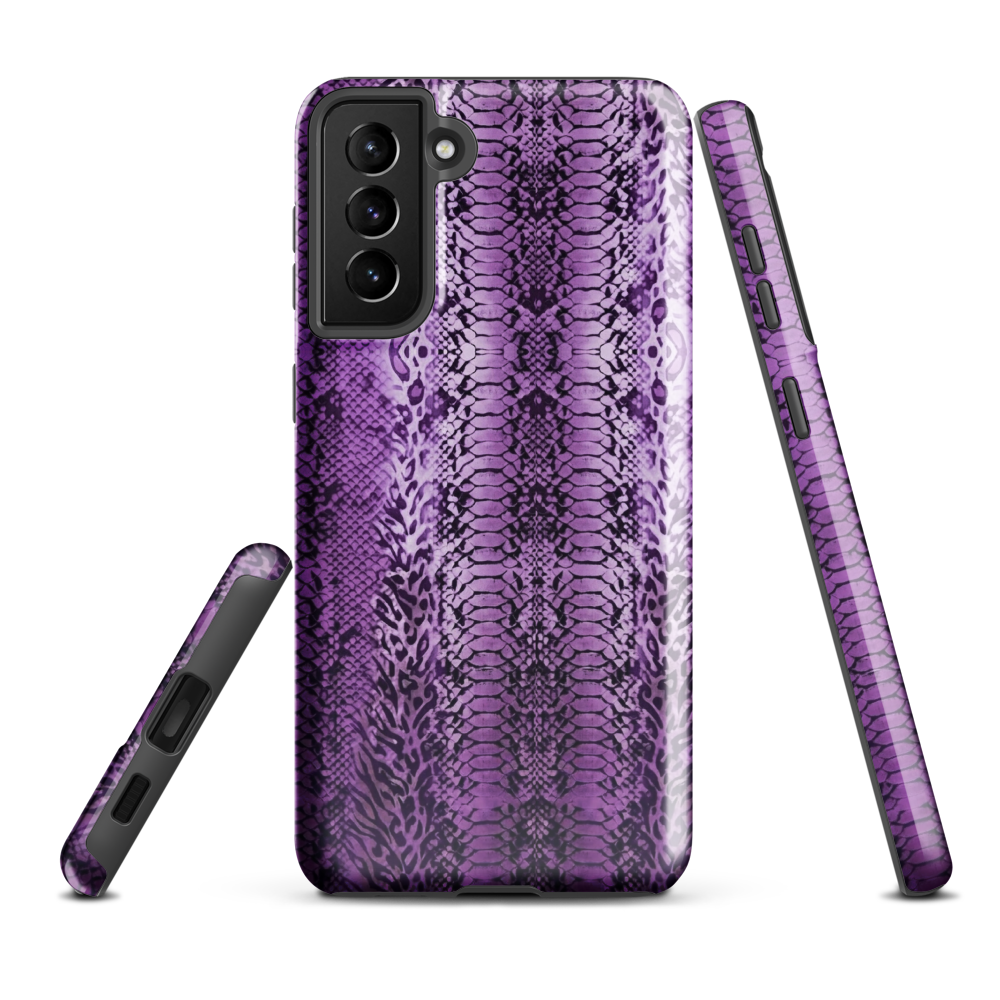 Purple Snake Skin Tough Case for Samsung