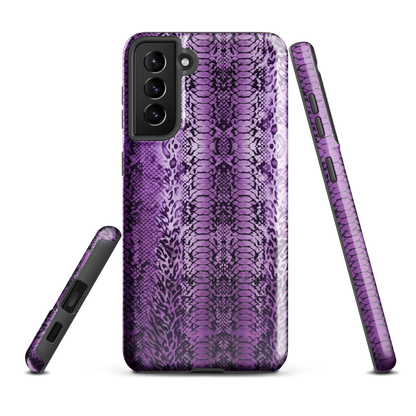 Purple Snake Skin Tough Case for Samsung