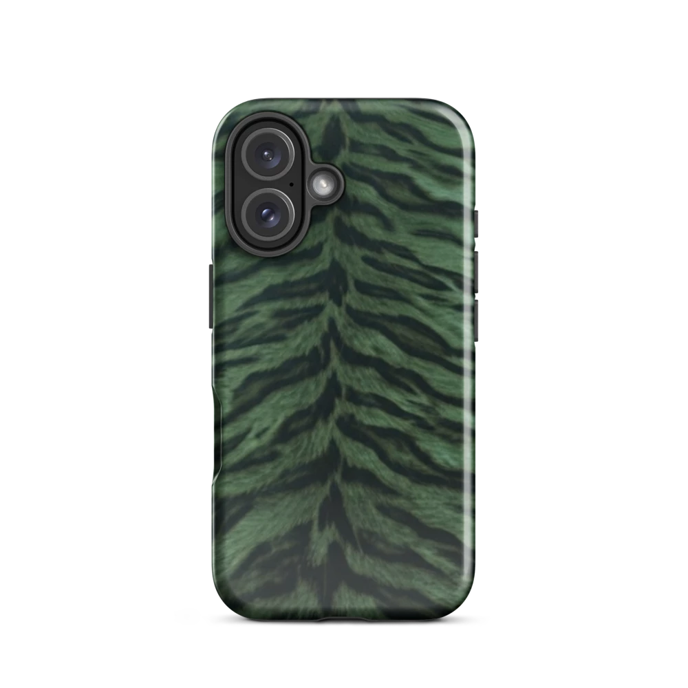 Green Tiger Print Tough Case for iPhone®
