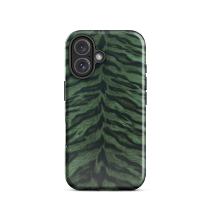 Green Tiger Print Tough Case for iPhone®