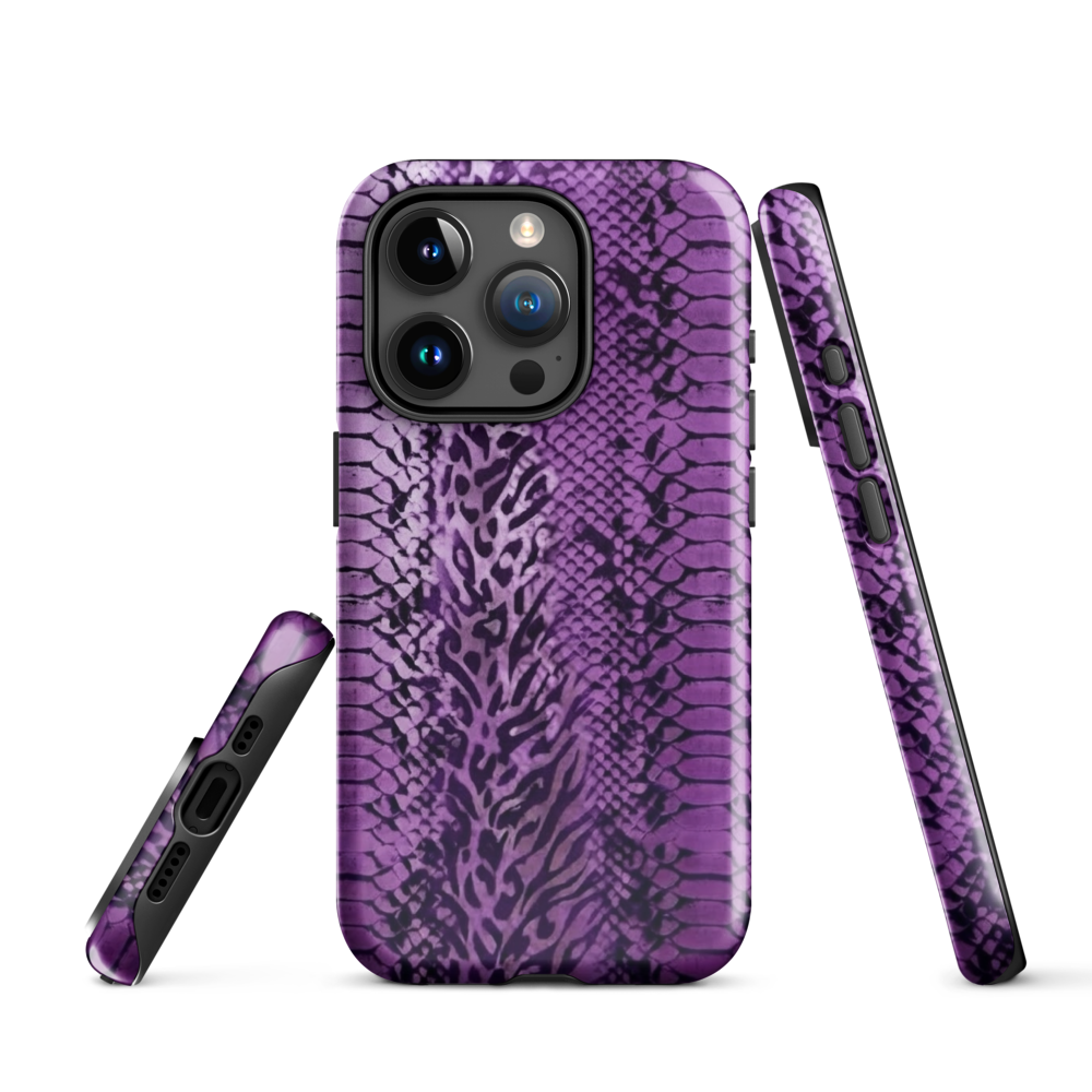 Purple Snake Skin Tough Case for iPhone®