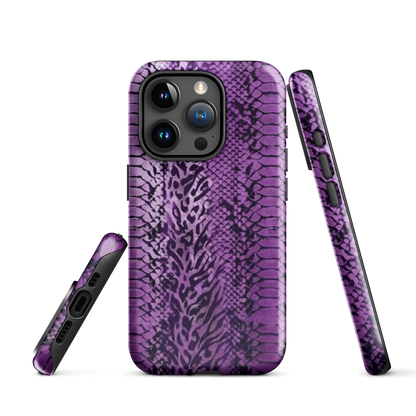 Purple Snake Skin Tough Case for iPhone®
