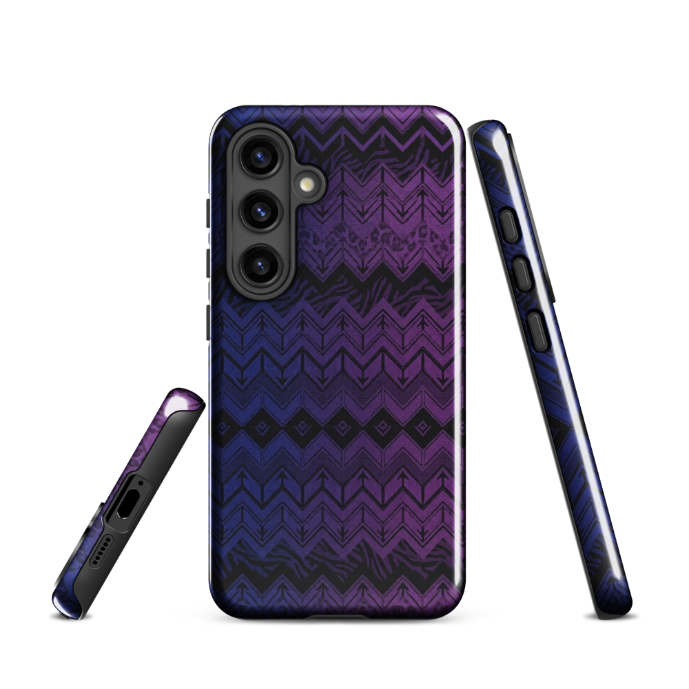 Purple & Blue Chevron Classic Tough Case for Samsung