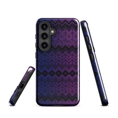 Purple & Blue Chevron Classic Tough Case for Samsung