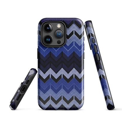 Blue Chevron Tough Case for iPhone®