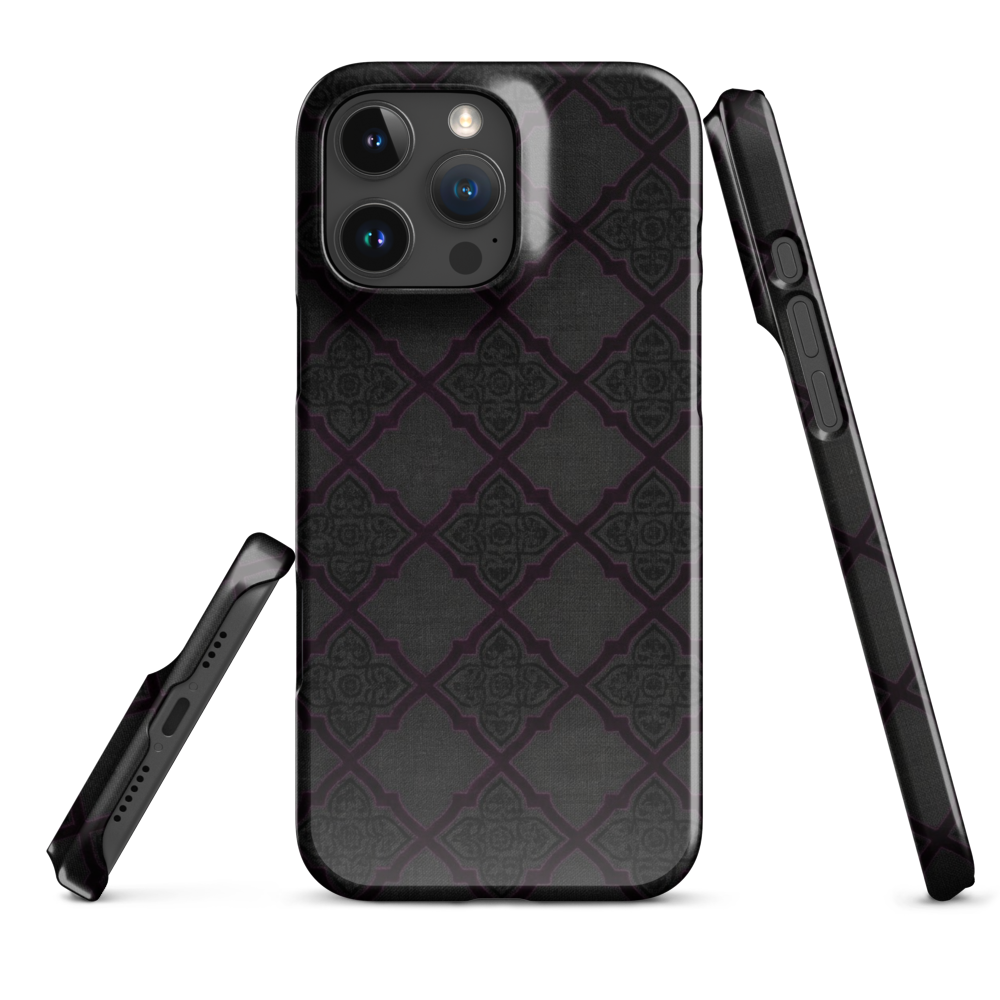 Black and Purple Whimsy Mall Goth Snap Case for iPhone