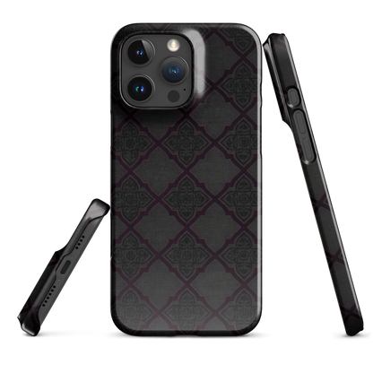 Black and Purple Whimsy Mall Goth Snap Case for iPhone