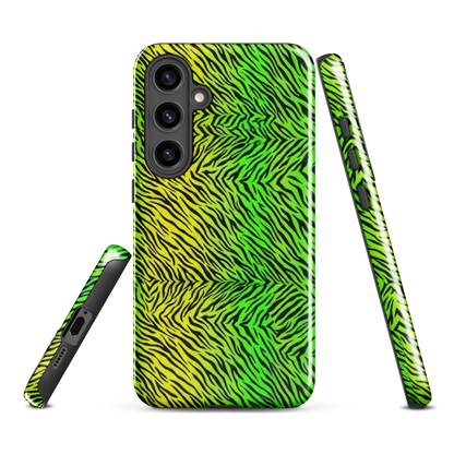 Green & Yellow  Zebra Print Tough Case for Samsung