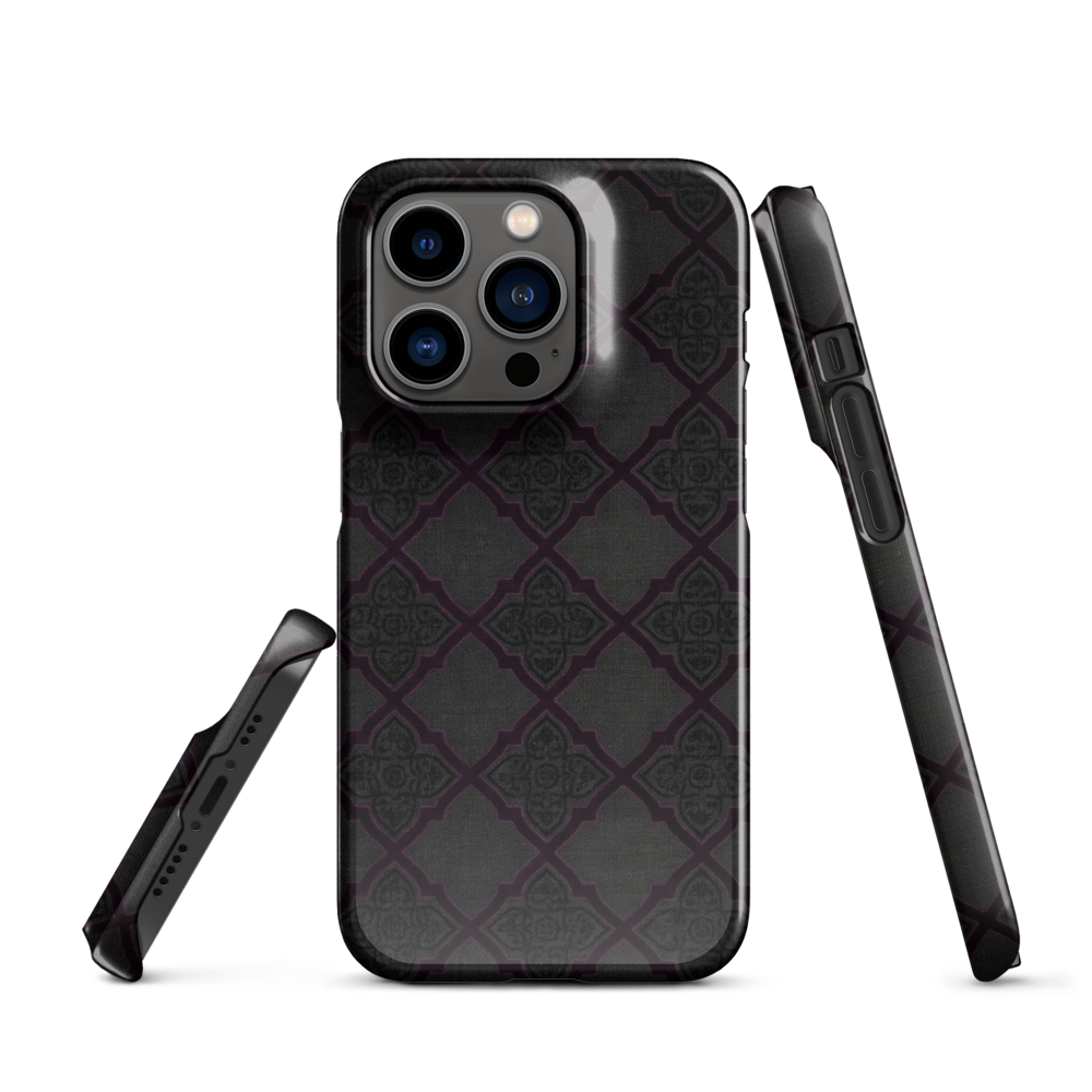 Black and Purple Whimsy Mall Goth Snap Case for iPhone