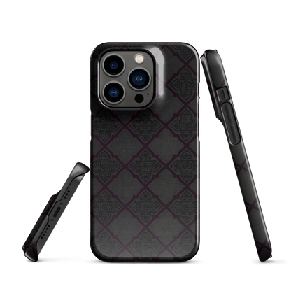 Black and Purple Whimsy Mall Goth Snap Case for iPhone