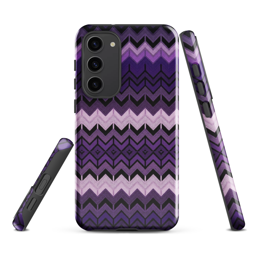 Purple Chevron Tough Case for Samsung