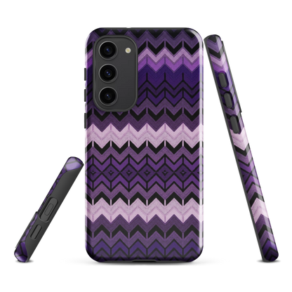 Purple Chevron Tough Case for Samsung