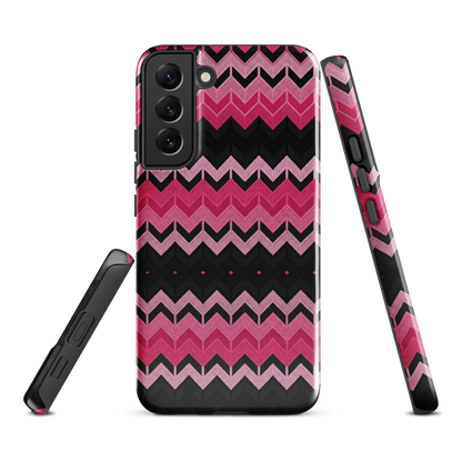 Pink Chevron Print Tough Case for Samsung